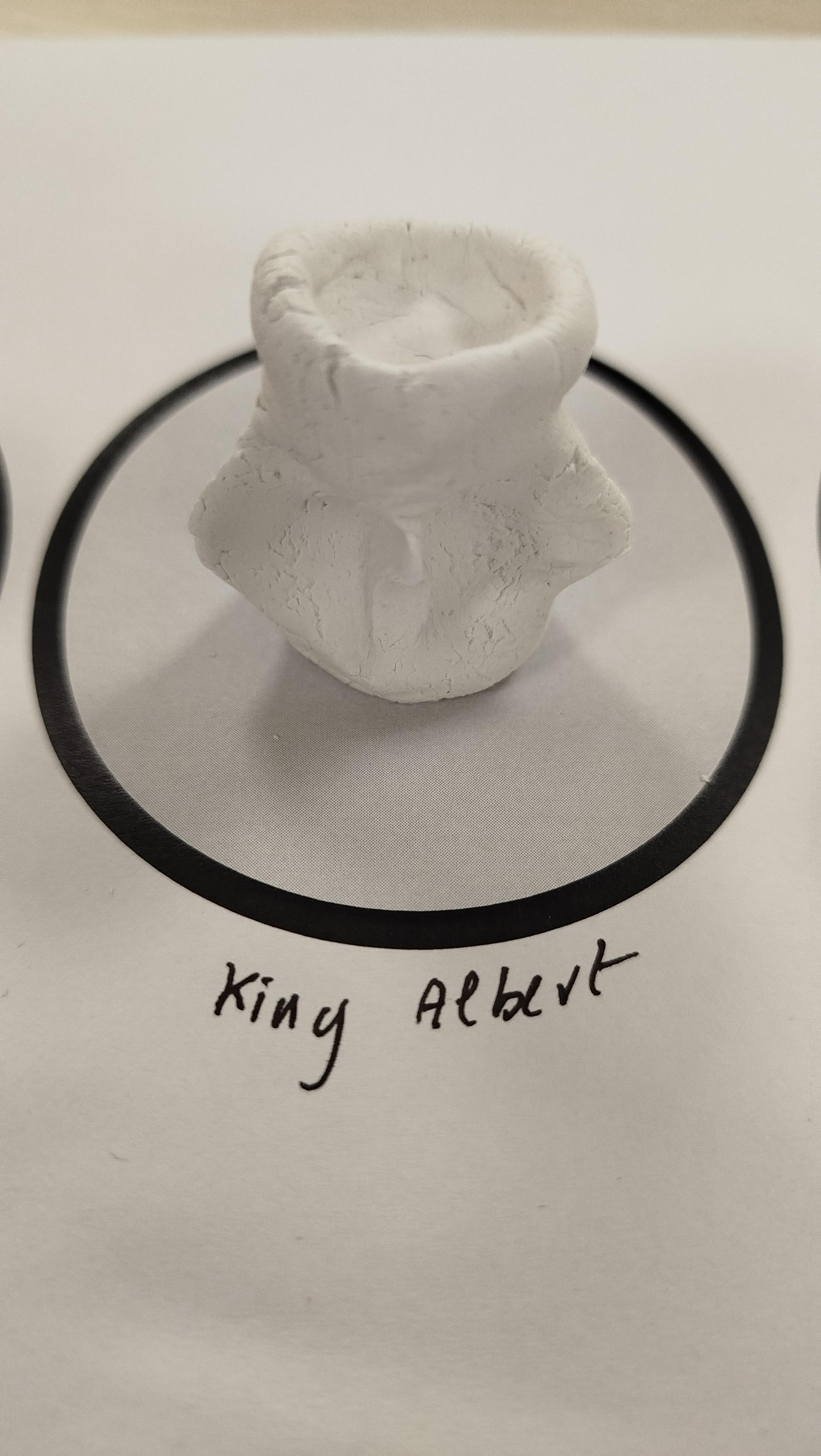 Sculpture en pâte à modeler :  King Robert